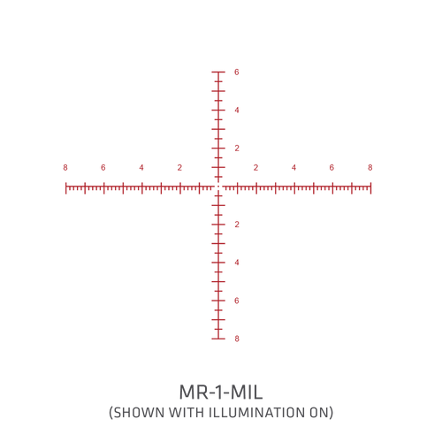 HR6-IR - 3-18 X 50 MR1 MIL Reticle FFP