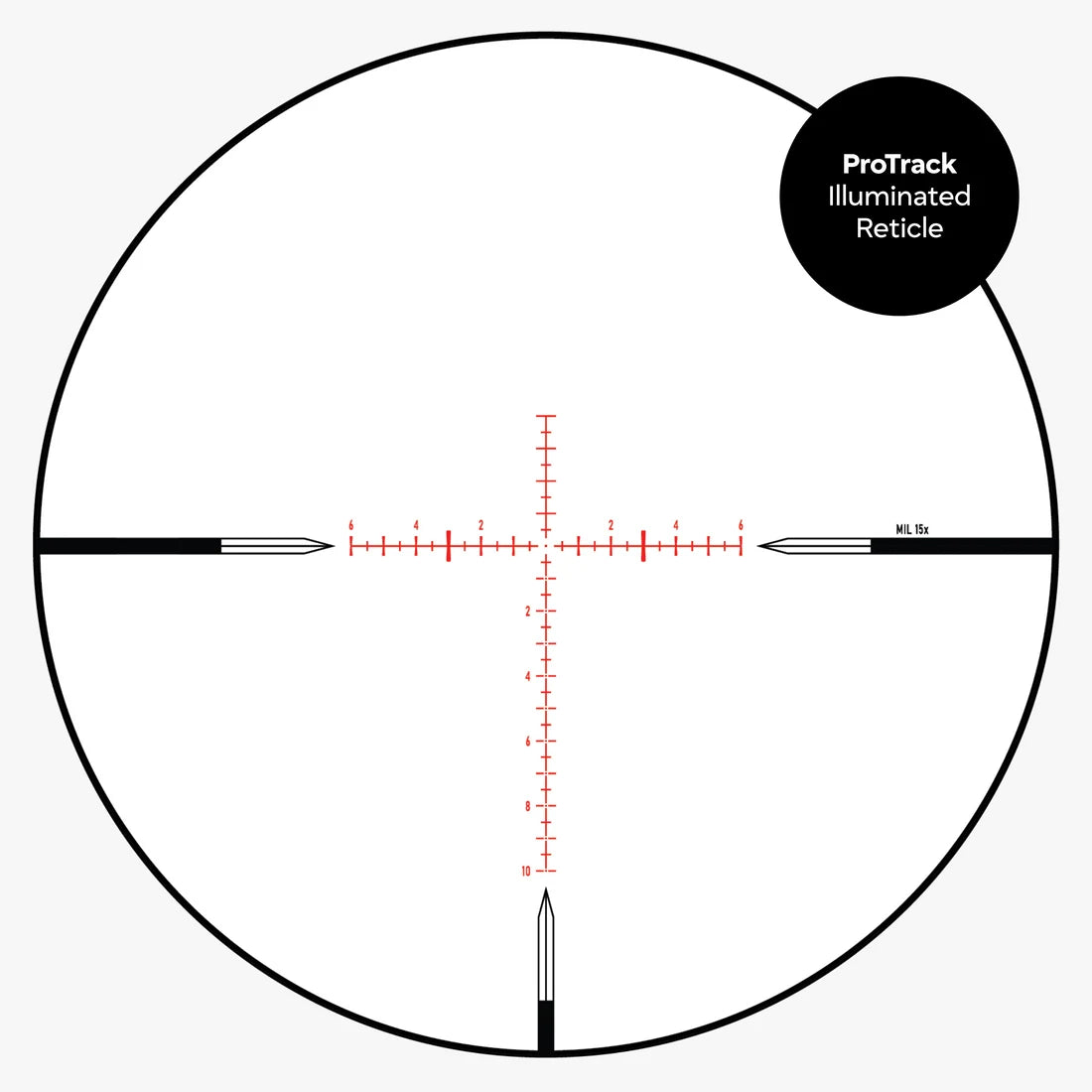 AKRA GENESIS X 3-15x44 SFP MRAD ProTrack illuminated reticle